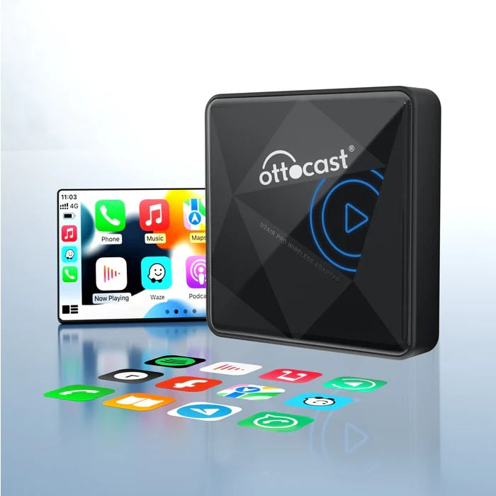 OTTOCAST CP-82 U2 Air Pro  Wireless Apple CarPlay Adapter for Aftermarket and OEM