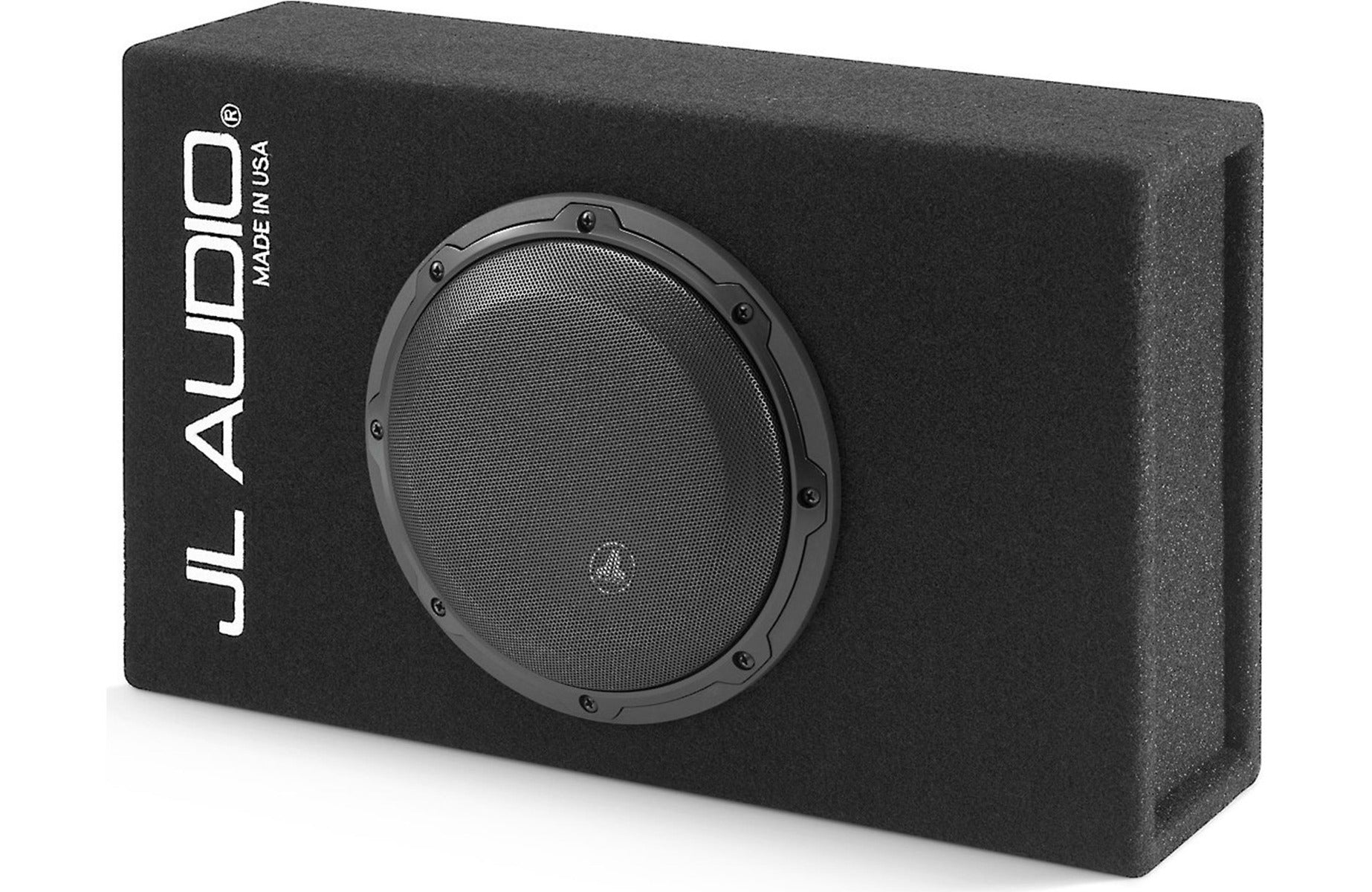 JL Audio CS110LG-TW3 Sealed PowerWedge™ enclosure with one 10" TW3 subwoofer