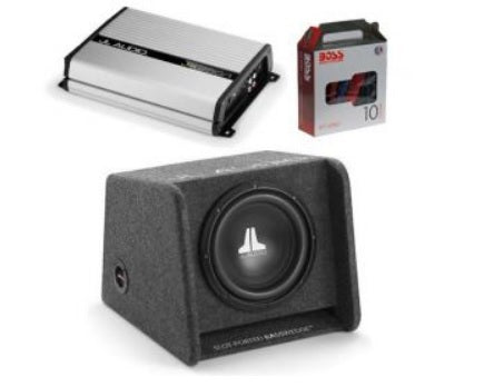 JL Audio CP110G-W0V3 + JD500/1 - 10 inch Subwoofer + 500Watt  Mono Amplifier