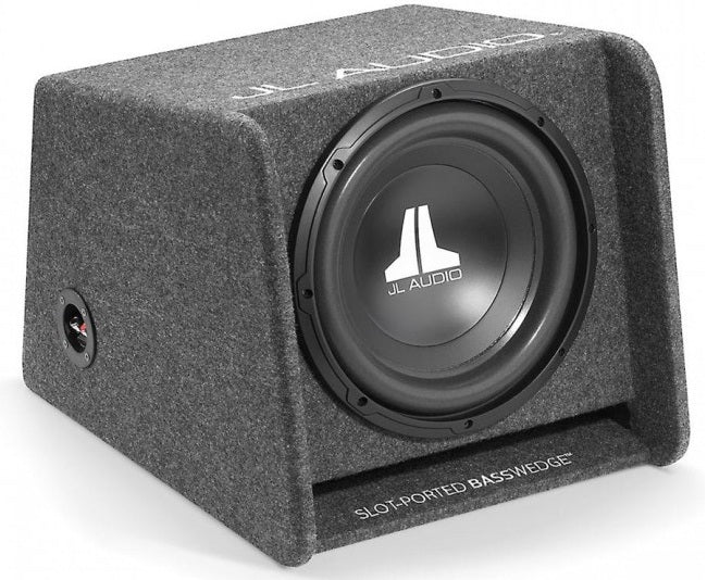 JL Audio CP112G-W0V 12" Sub Woofer JL Slot Port Box Bass Wedge Enclosure and  JL JD500.1 Amp