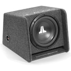 JL Audio CP112G-W0V 12" Sub Woofer JL Slot Port Box Bass Wedge Enclosure and  JL JD500.1 Amp