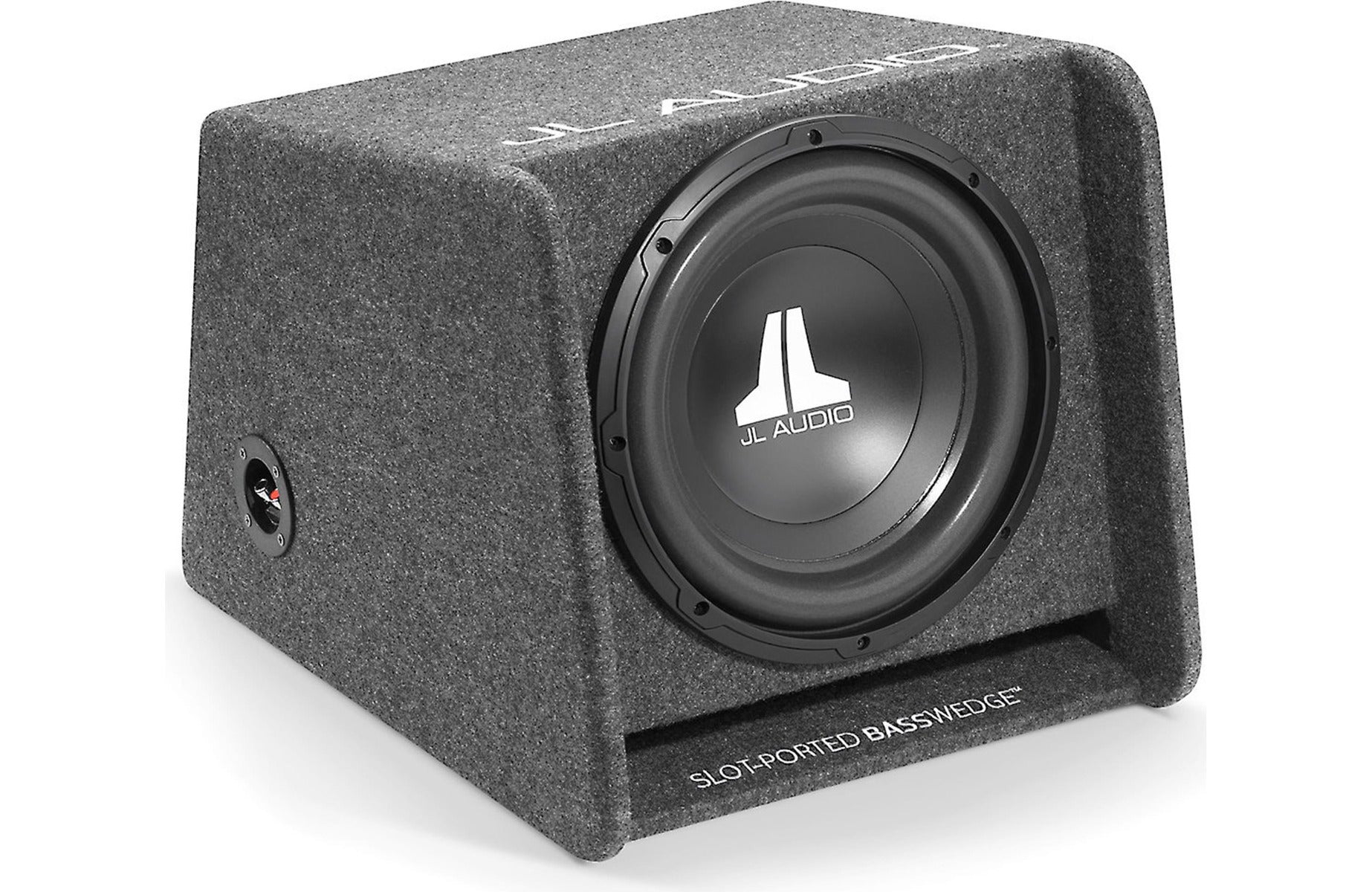 JL Audio CP112-W0v3 BassWedge™ slot-ported enclosure with one 12" W0v3 subwoofer