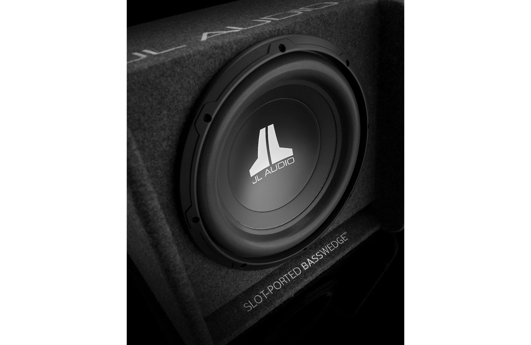 JL Audio CP110-W0v3 BassWedge™ slot-ported enclosure with one 10" W0v3 subwoofer
