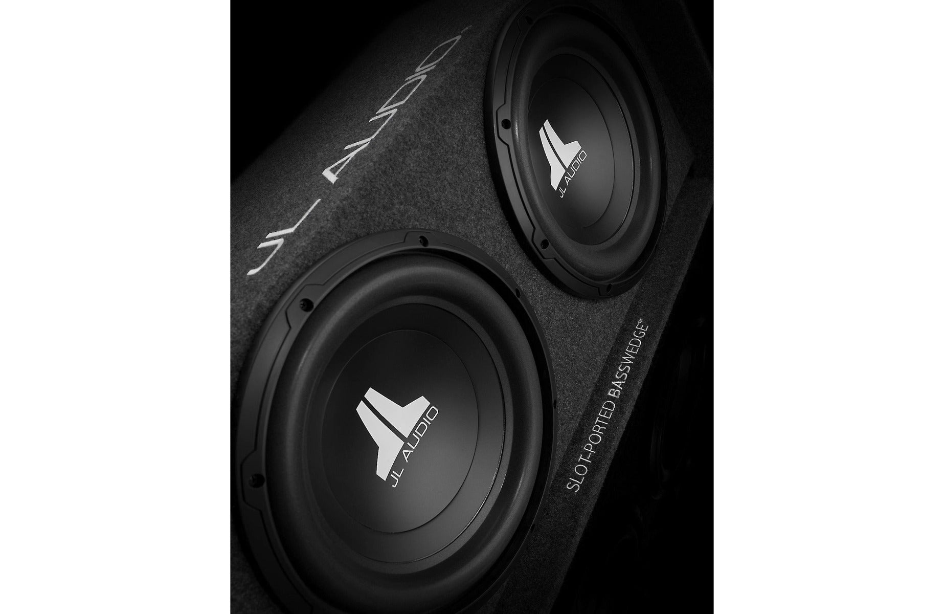 JL Audio CP210-W0v3 BassWedge™ slot-ported enclosure with two 10" W0v3 subwoofers