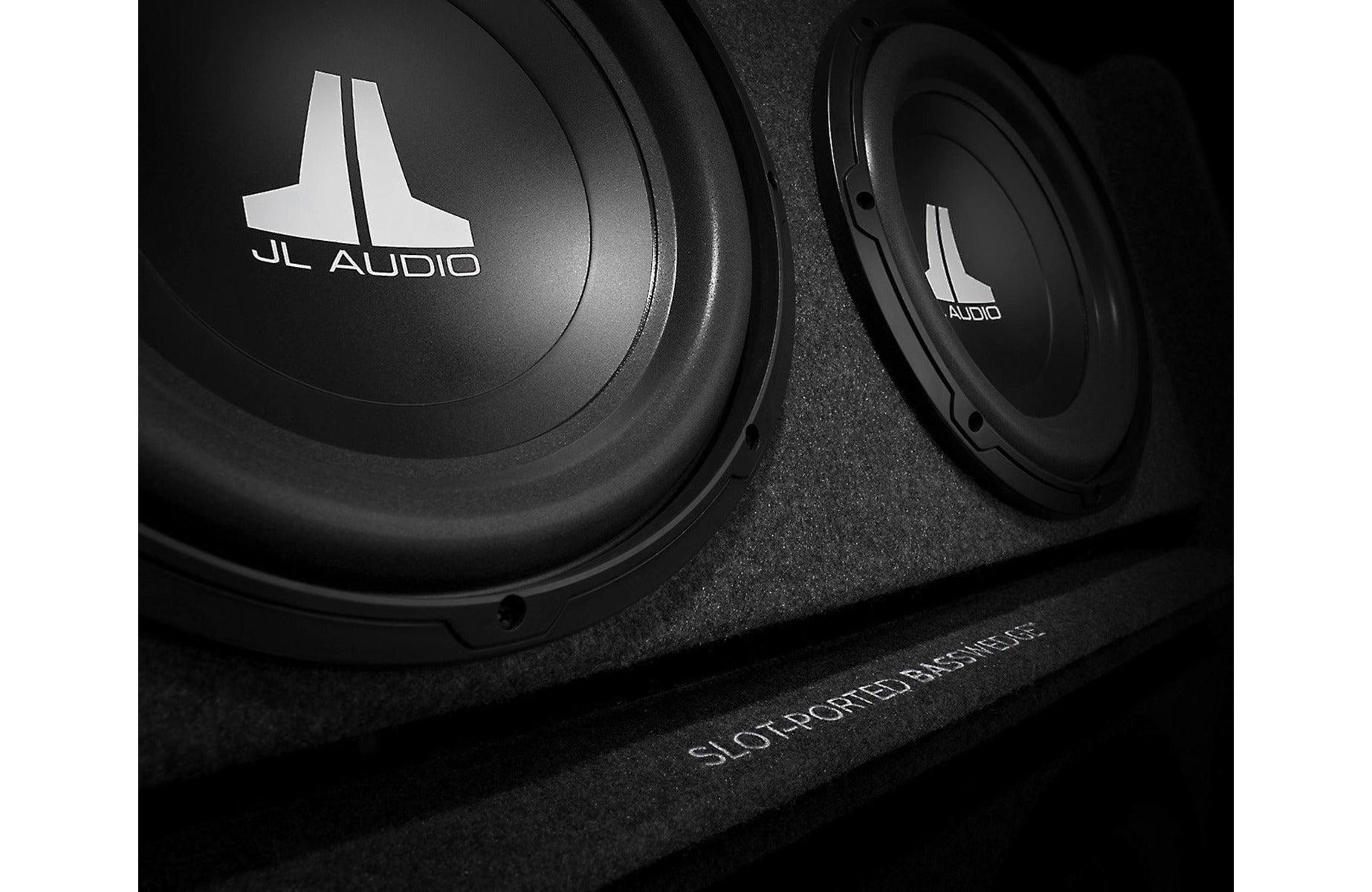 JL Audio CP210-W0v3 BassWedge™ slot-ported enclosure with two 10" W0v3 subwoofers