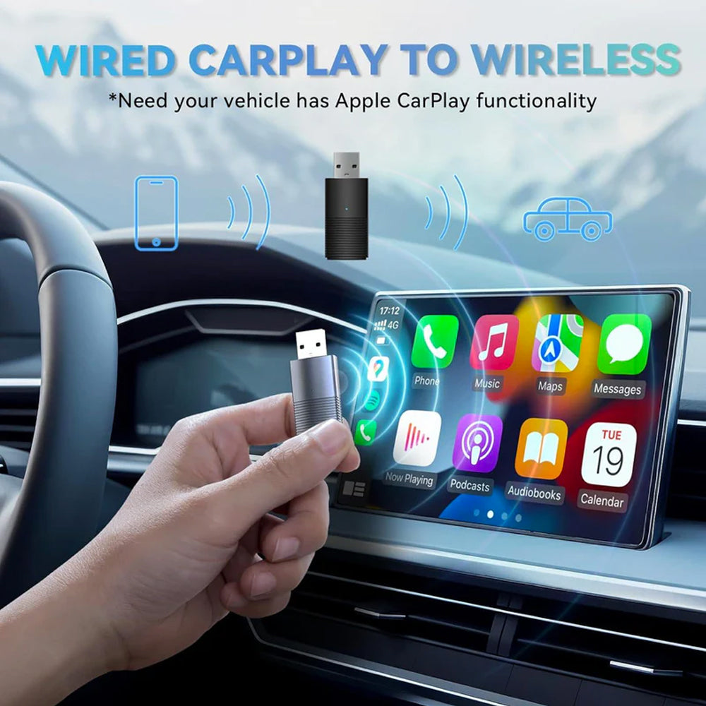 Ottocast CP86 Dual Mini USB Dongle Convert Wired CarPlay and Android into Wireless.