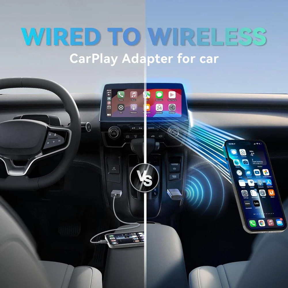 Ottocast CP86 Dual Mini USB Dongle Convert Wired CarPlay and Android into Wireless.