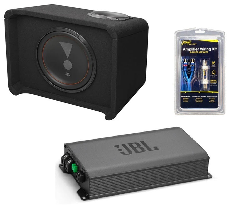 JBL CLUB 1200P + GT 50011Single Loaded 12" Club Series Dual 2-ohms Subwoofer with Enclosure and Amp.