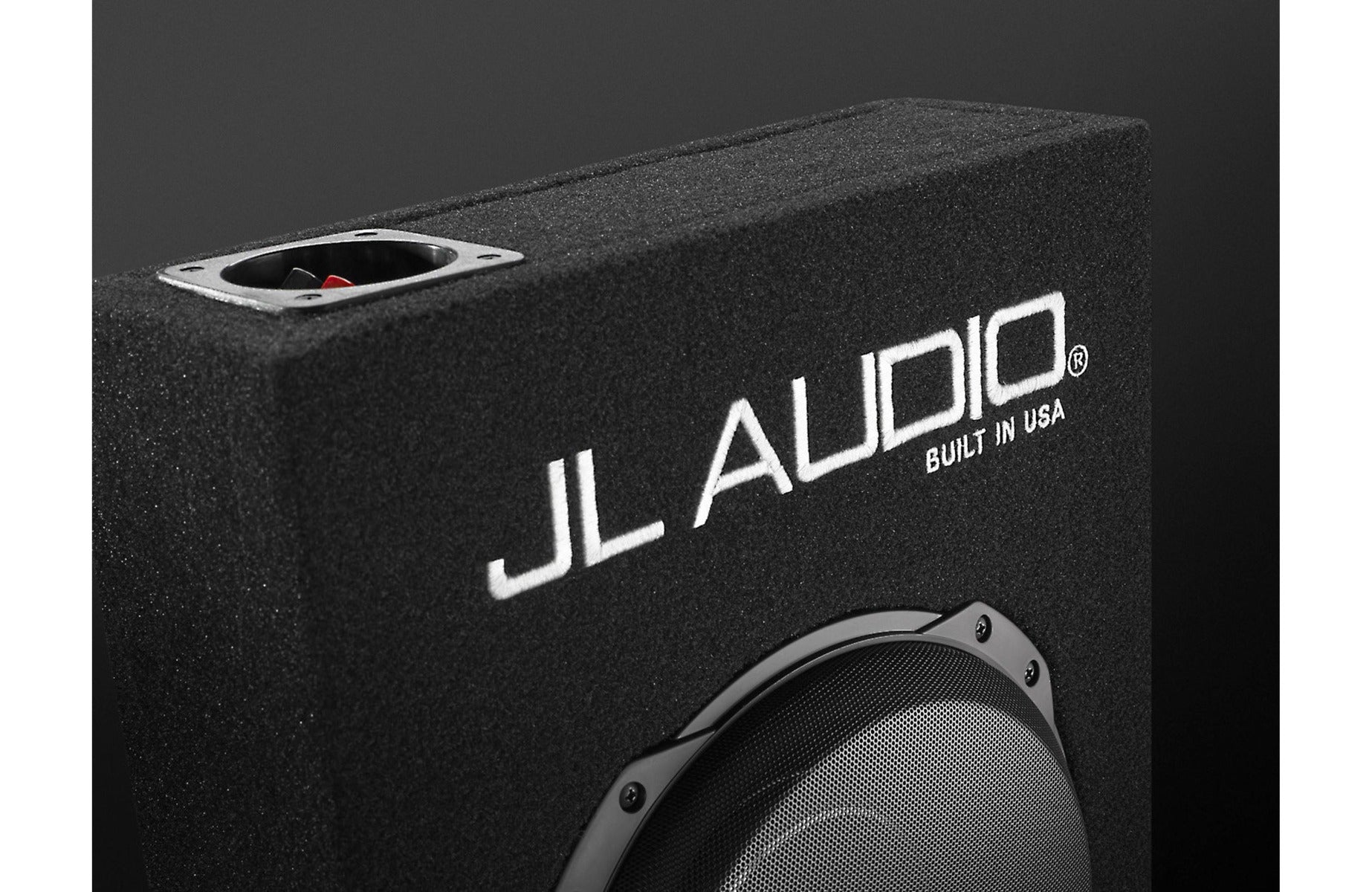 JL Audio CS110LG-TW3 Sealed PowerWedge™ enclosure with one 10" TW3 subwoofer