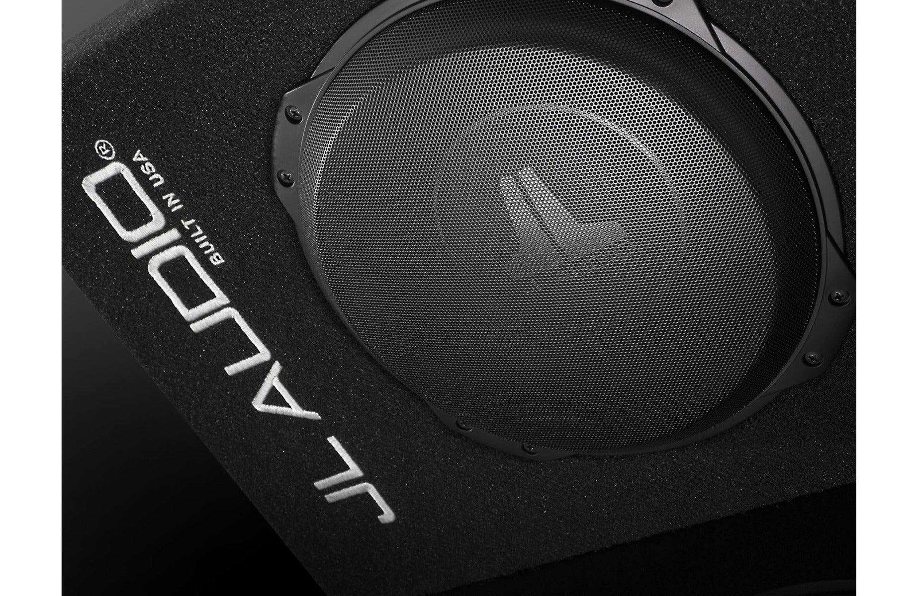 JL Audio CS110LG-TW3 Sealed PowerWedge™ enclosure with one 10" TW3 subwoofer