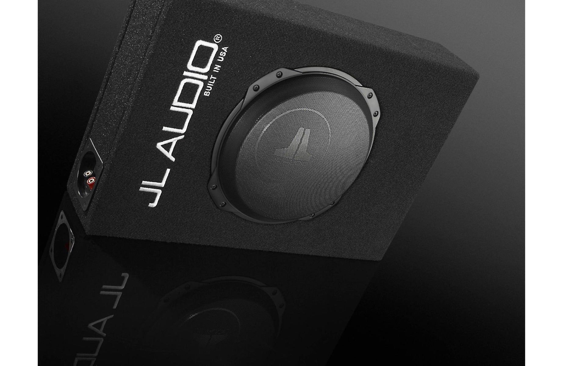 JL Audio CS110LG-TW3 Sealed PowerWedge™ enclosure with one 10" TW3 subwoofer
