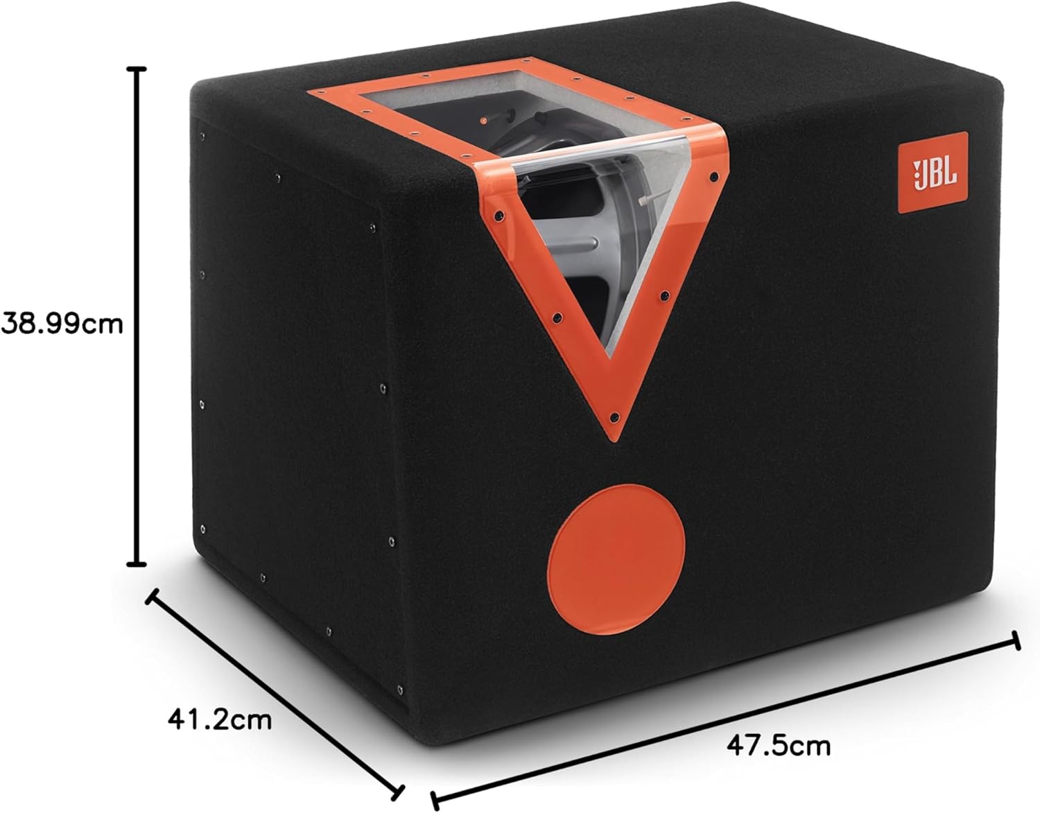 JBL CSX-1400BP - 12" Bandpass Box with Acrylic Window Passive Subwoofer Enclosure