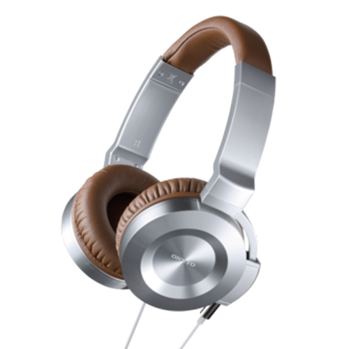 Onkyo ES-CTI300(SS) On-Ear Headphones with Control Talk for iOS Devices with Hi-Fi Cable - Silver