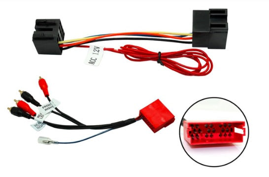 Audi A2, A3, A4, A6, A8 BOSE Active Amplified System Wiring Harness Adaptor CT20AU11V2