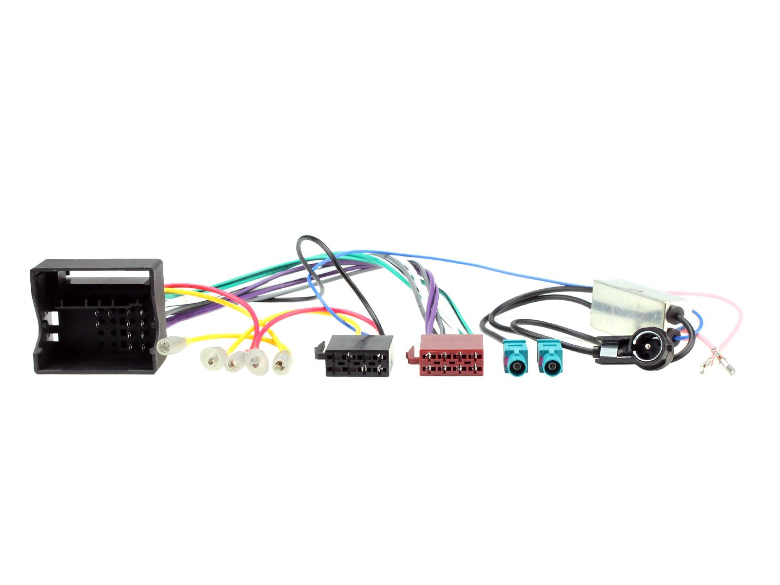 Peugeot 207, 307, 308, 407, 607, 807 ISO Wiring Harness & Aerial Adaptor CT20PE06