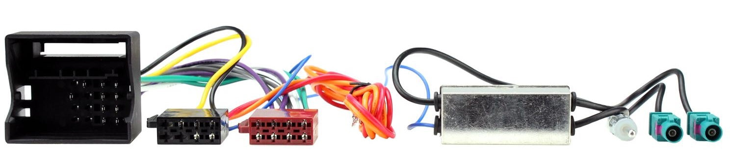 Audi, Seat, Skoda, VW to ISO harness lead with Double Antenna CT20VW04