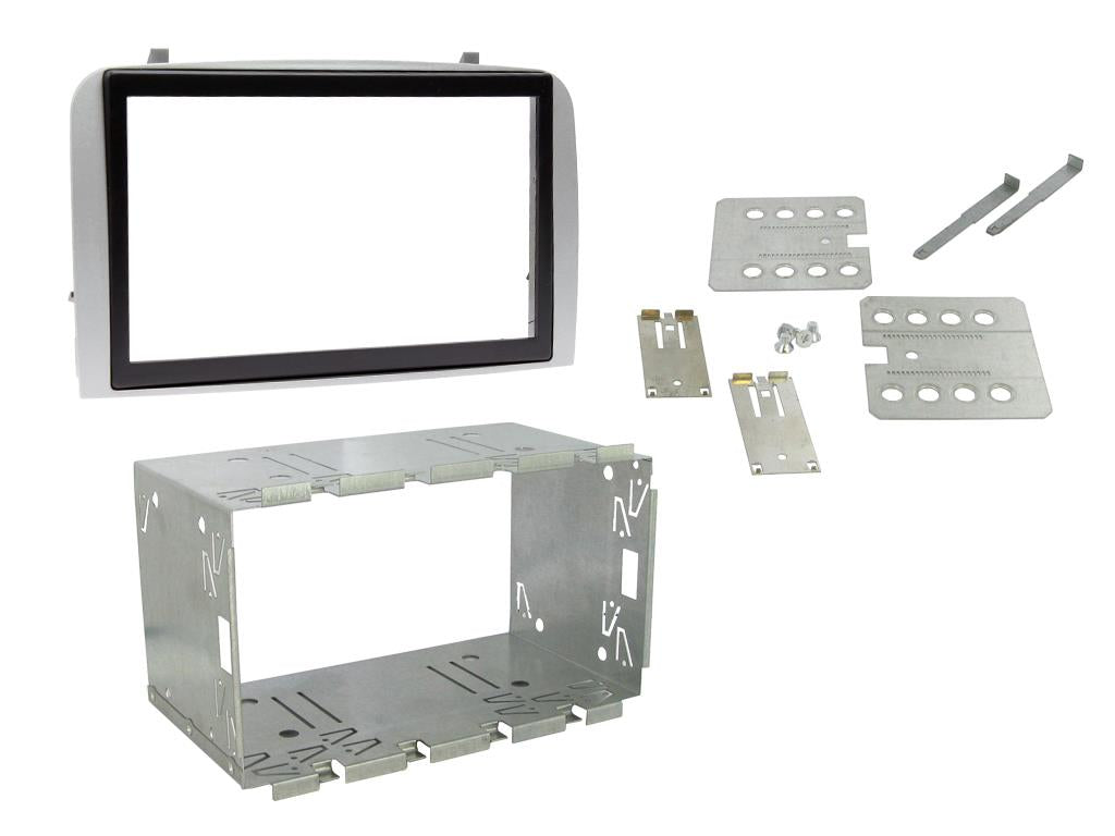 Alfa Romeo 147, GT Type 937 Upto 2010 Silver Double Din Fascia Panel Kit CT23AR02