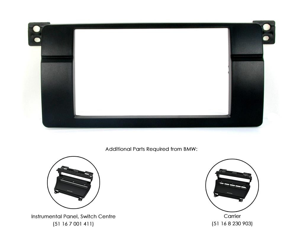 BMW 3-Series E46 Model 1998-2005 Double Din Fascia Panel CT23BM07