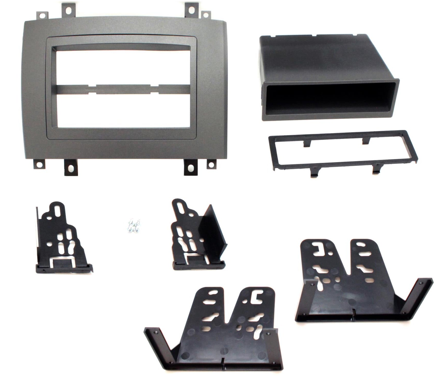 Cadillac CTS, SRX Stereo Double DIN Fascia Panel Adaptor Grey CT23CA02