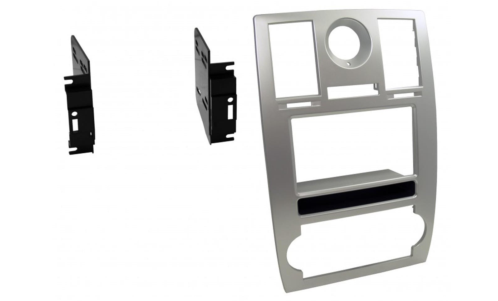 Chrysler 300 2005-2007 Stereo Double DIN Fascia Panel Adaptor Silver CT23CH05