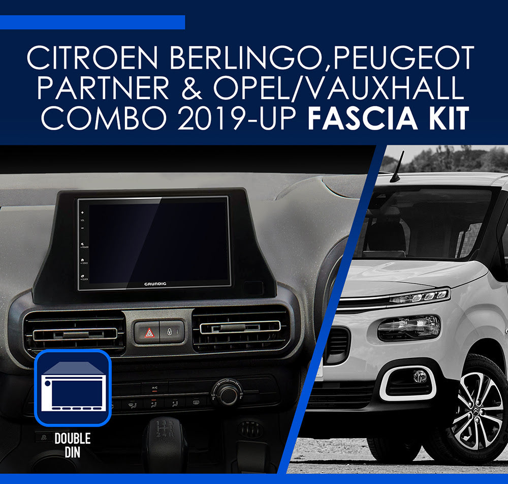 Citroen Berlingo 2019 Onwards Car Stereo Double Din Fascia Adaptor CT23CT13