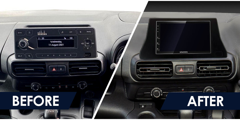 Peugeot Partner 2019 Onwards Car Stereo Double Din Fascia Adaptor CT23PE20