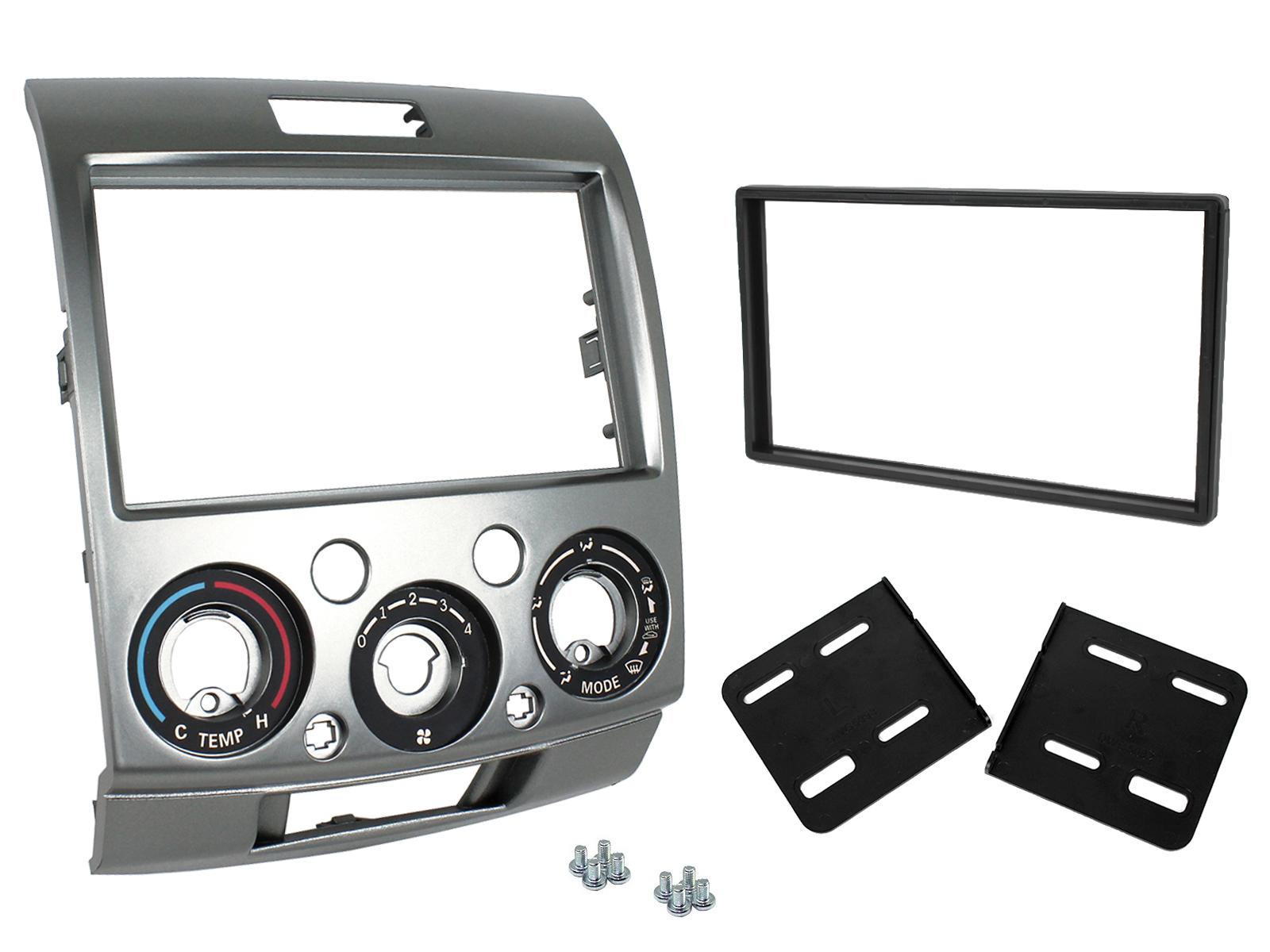 Ford Ranger 2007-2012 Double Din Car Stereo Black Fascia Adaptor CT23FD14