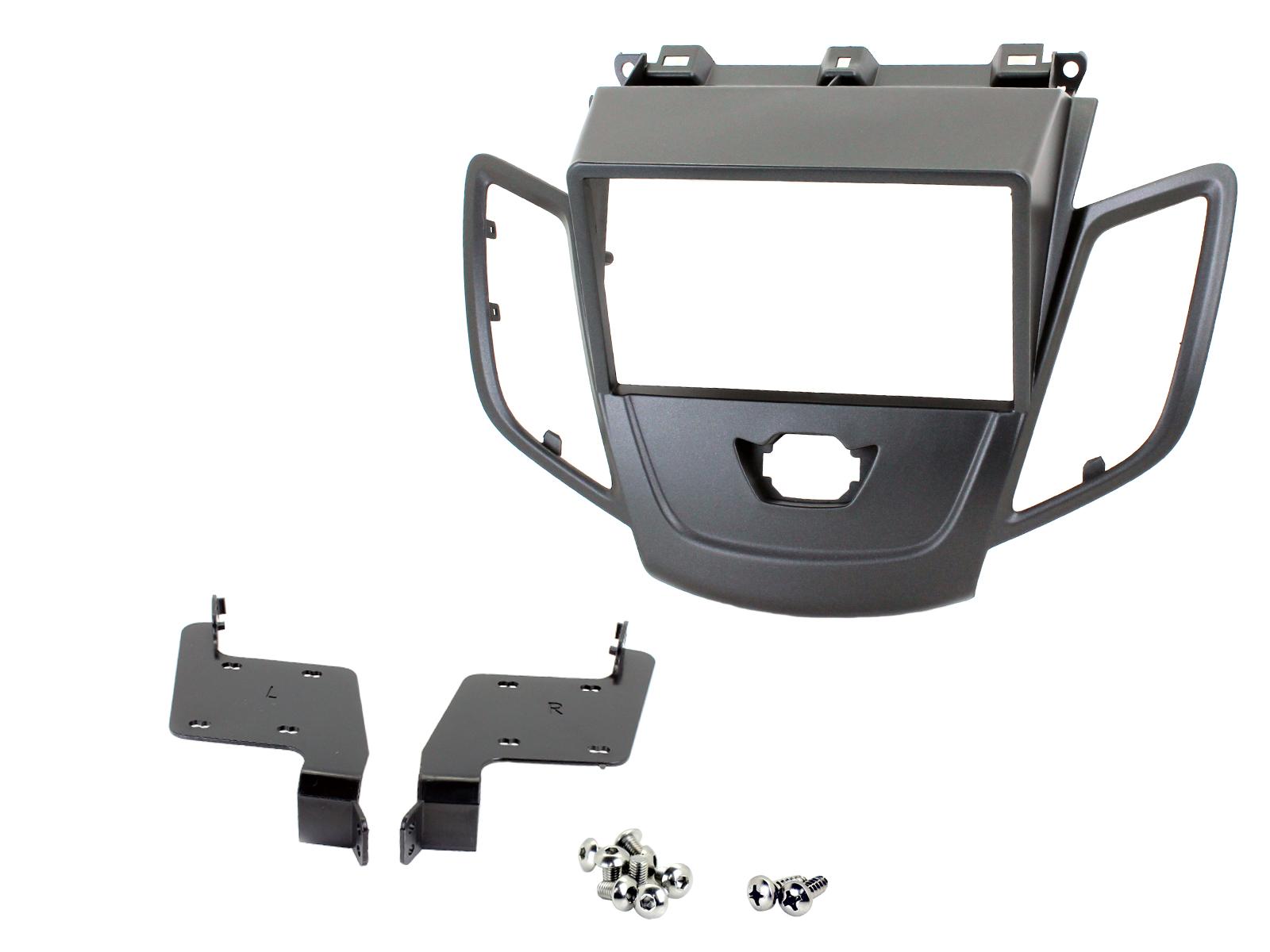 Ford Fiesta 2008-2017 Double Din Car Stereo Black Fascia Adaptor CT23FD15