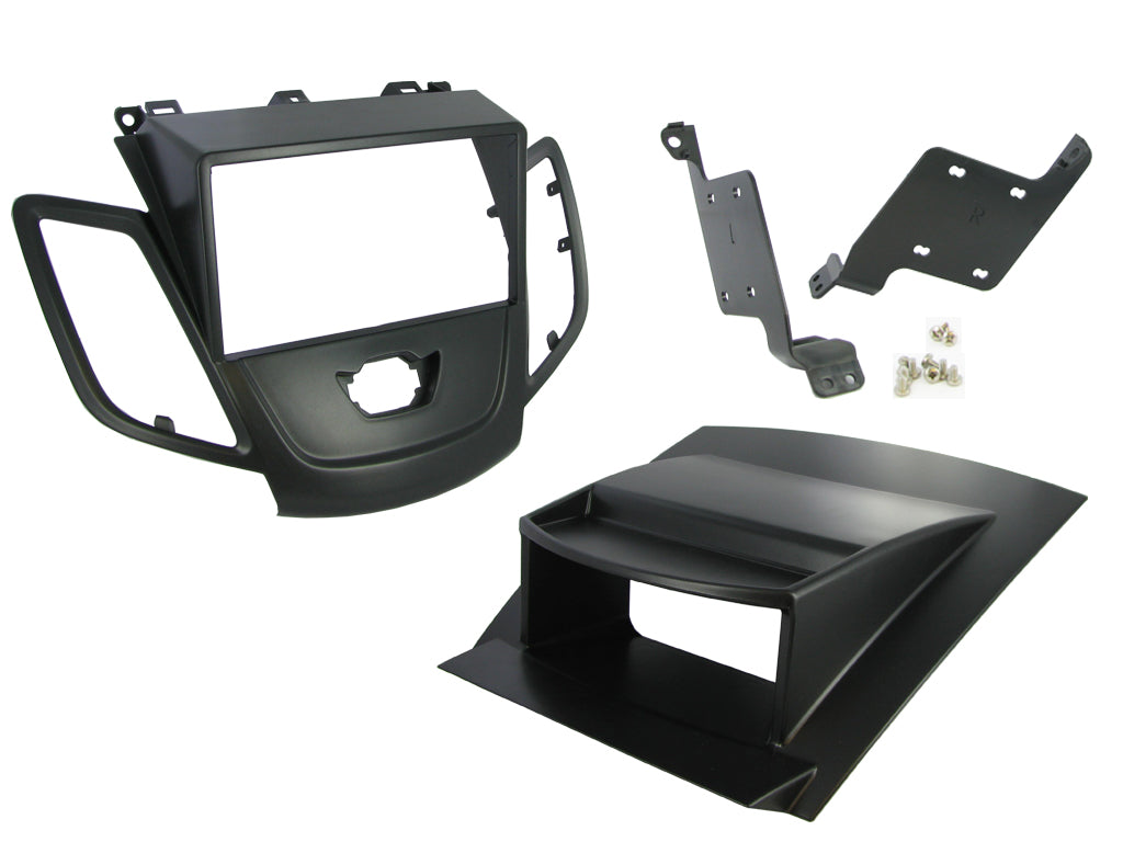 Ford Fiesta 2008-2017 Double Din Car Stereo Silver Fascia Adaptor CT23FD17