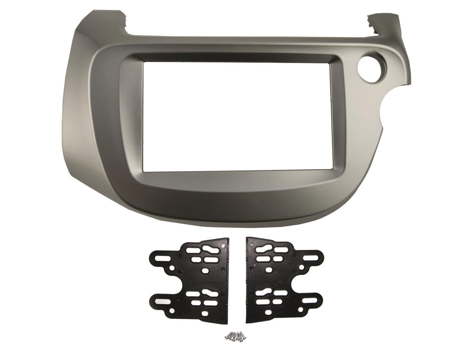 Honda Fit GE 2008-2013 Double DIN Silver Fascia Adaptor Kit CT23HD48