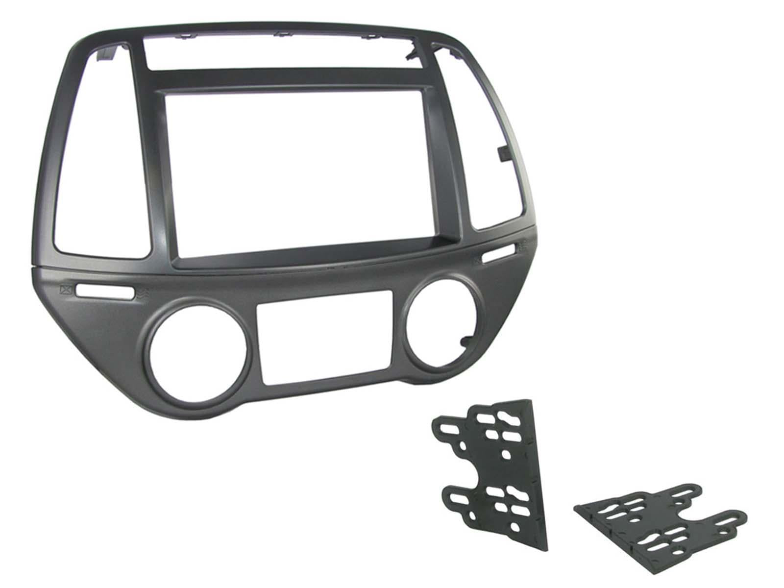 Hyundai i20 2012-2020 Silver Double Din Stereo Fascia Adaptor CT23HY34
