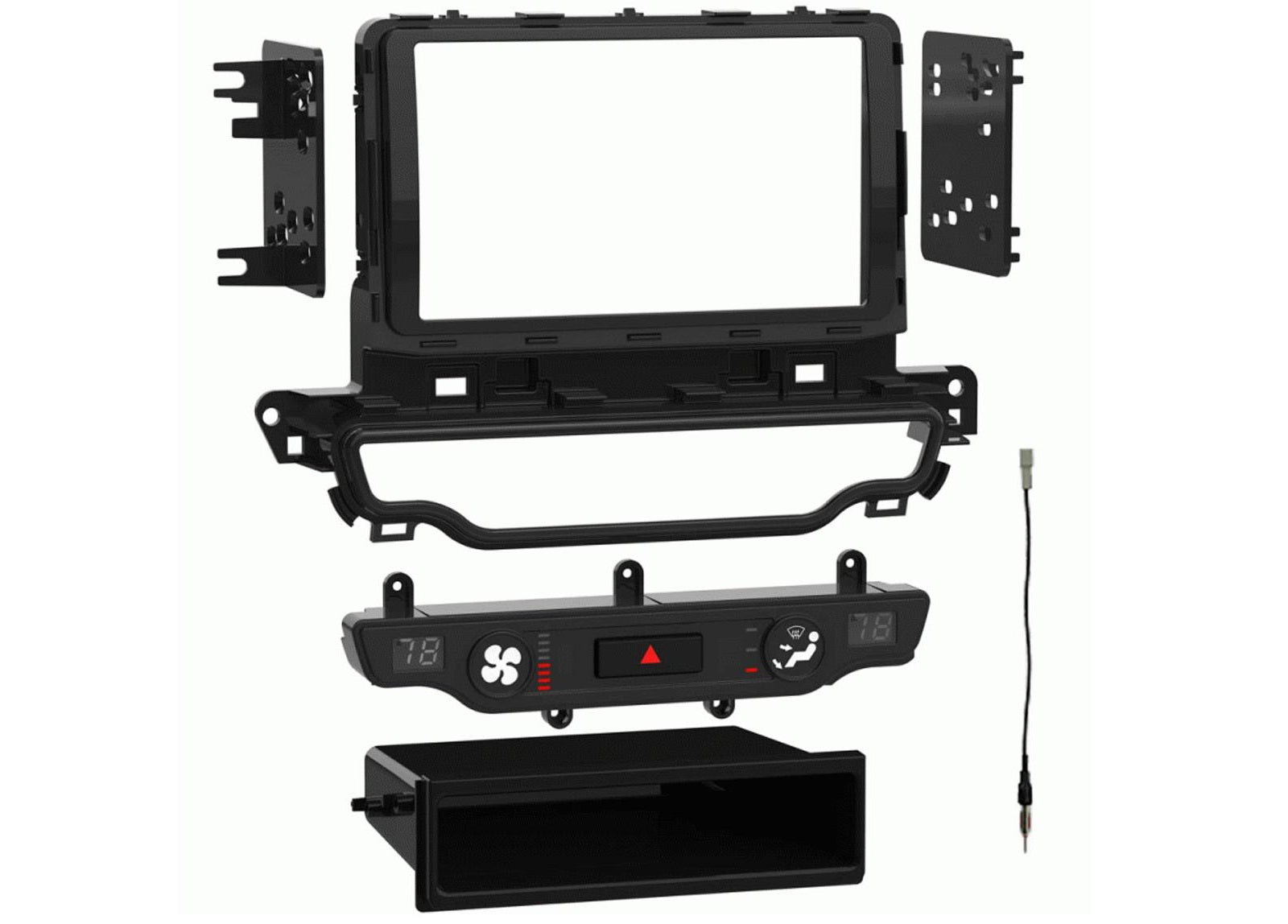 Kia Niro 2017 Onwards Double Din Car Stereo Fascia Panel Adaptor CT23KI60