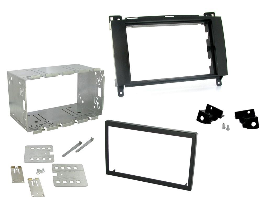 Mercedes A B Class, Viano, Vito 2004-2014 Double Din Fascia Plates Black CT23MB01
