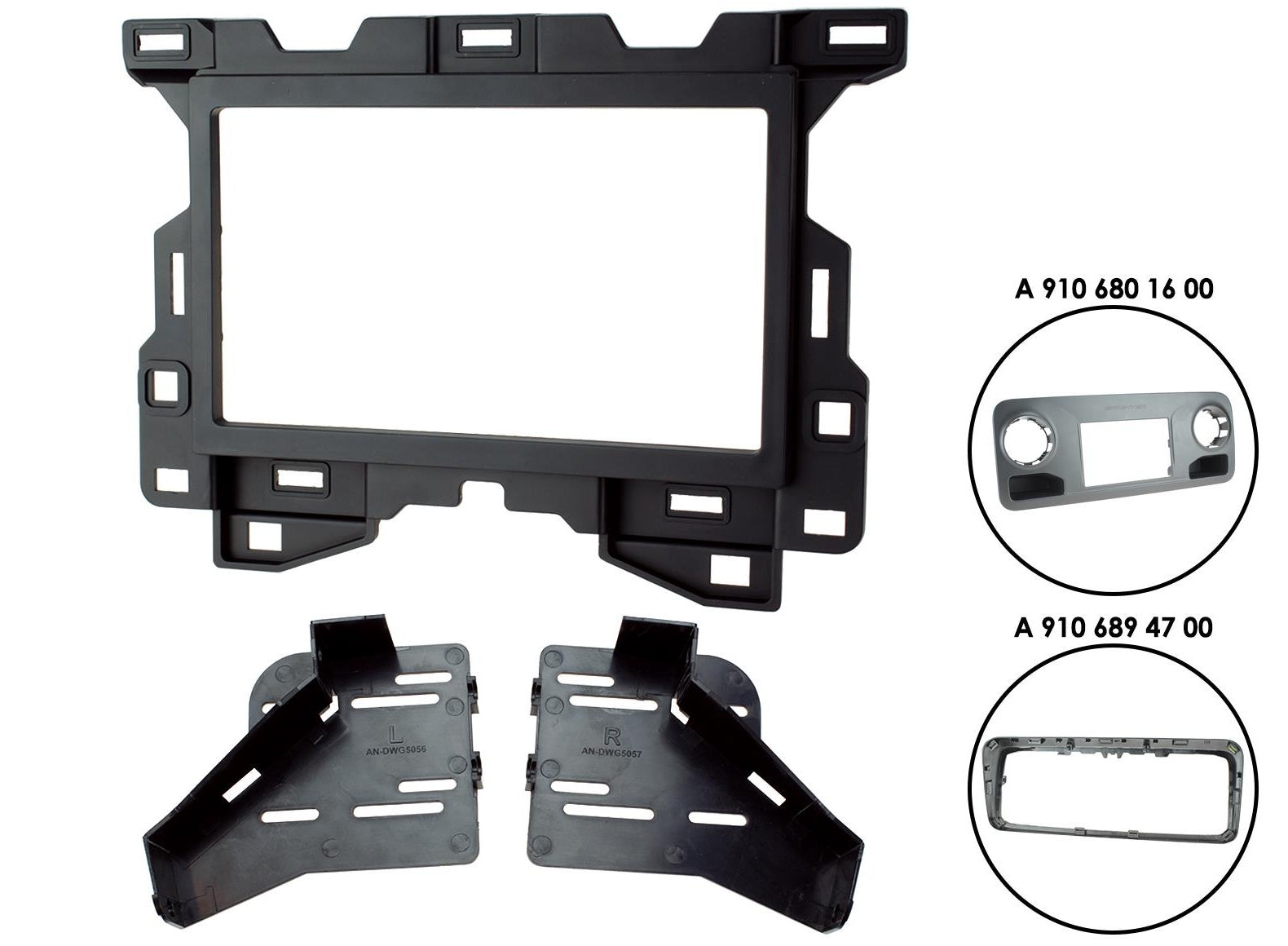 Mercedes Sprinter W907/10 2018 onwards Double Din Stereo Fascia Adaptor CT23MB32