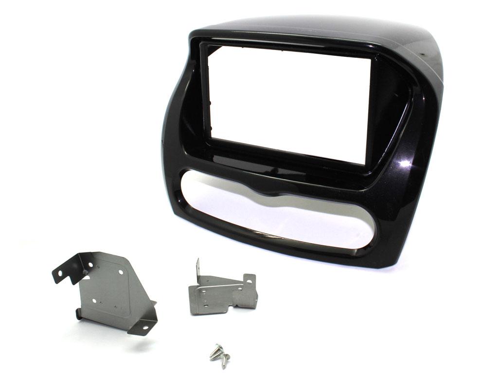 Mitsubishi iMiev 2009-2014 Black Double Din Fascia Fitting Kit CT23MT07