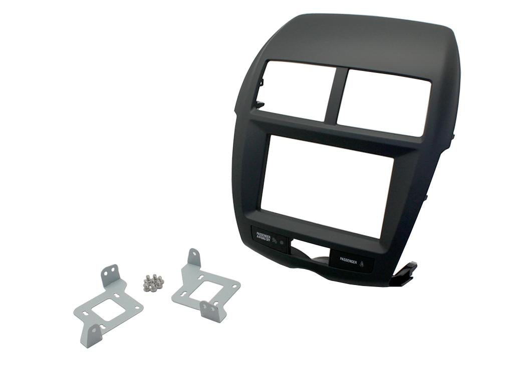 Mitsubishi ASX, Outlander-Sport 2010 onwards Black Double Din Fascia Fitting Kit CT23MT08
