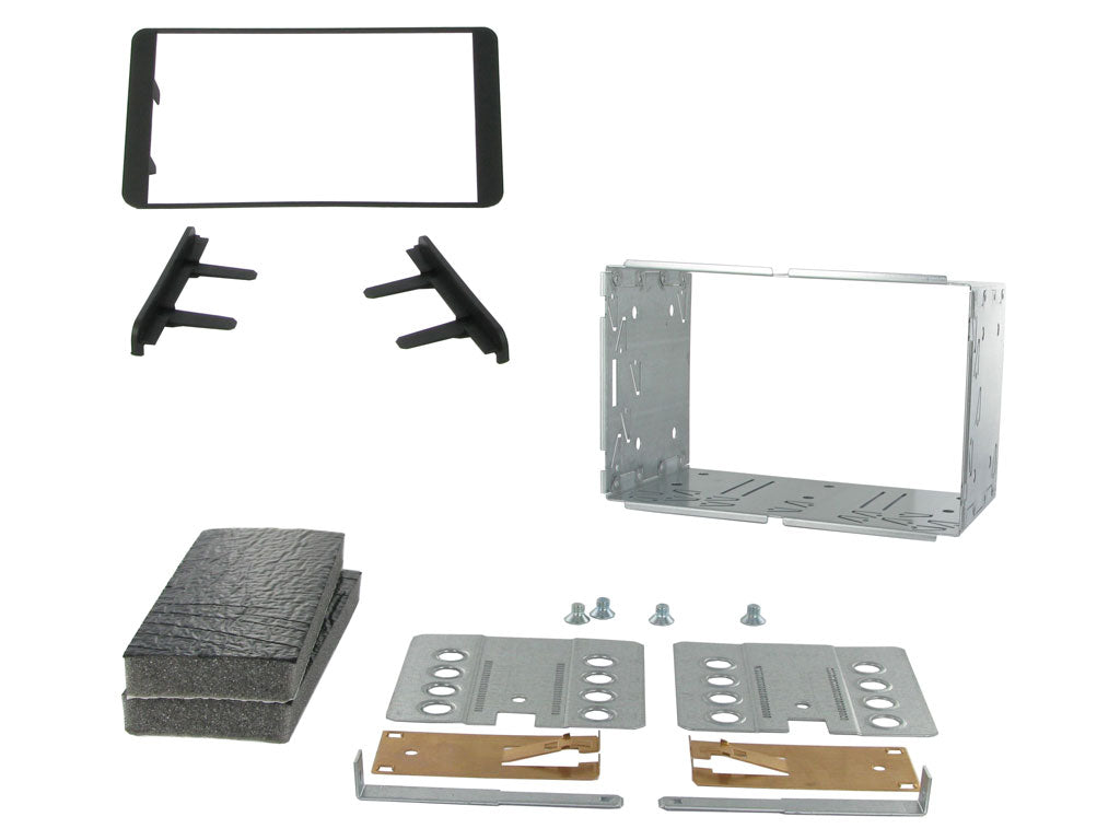 Toyota Auris, Avensis, Corolla, Corolla-Verso, Yaris,  Double DIN Fascia Panel Adaptor Black CT23TY04