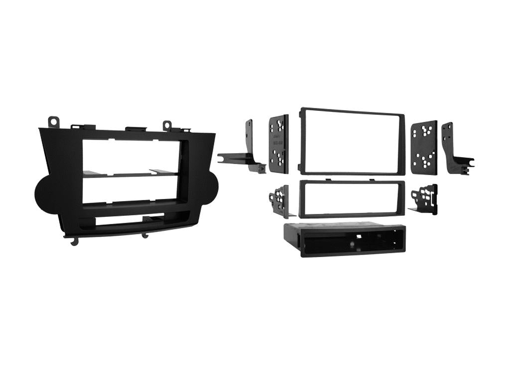 Toyota Highlander 2008 - 2012 Double DIN Fascia Panel Adaptor Black CT23TY08