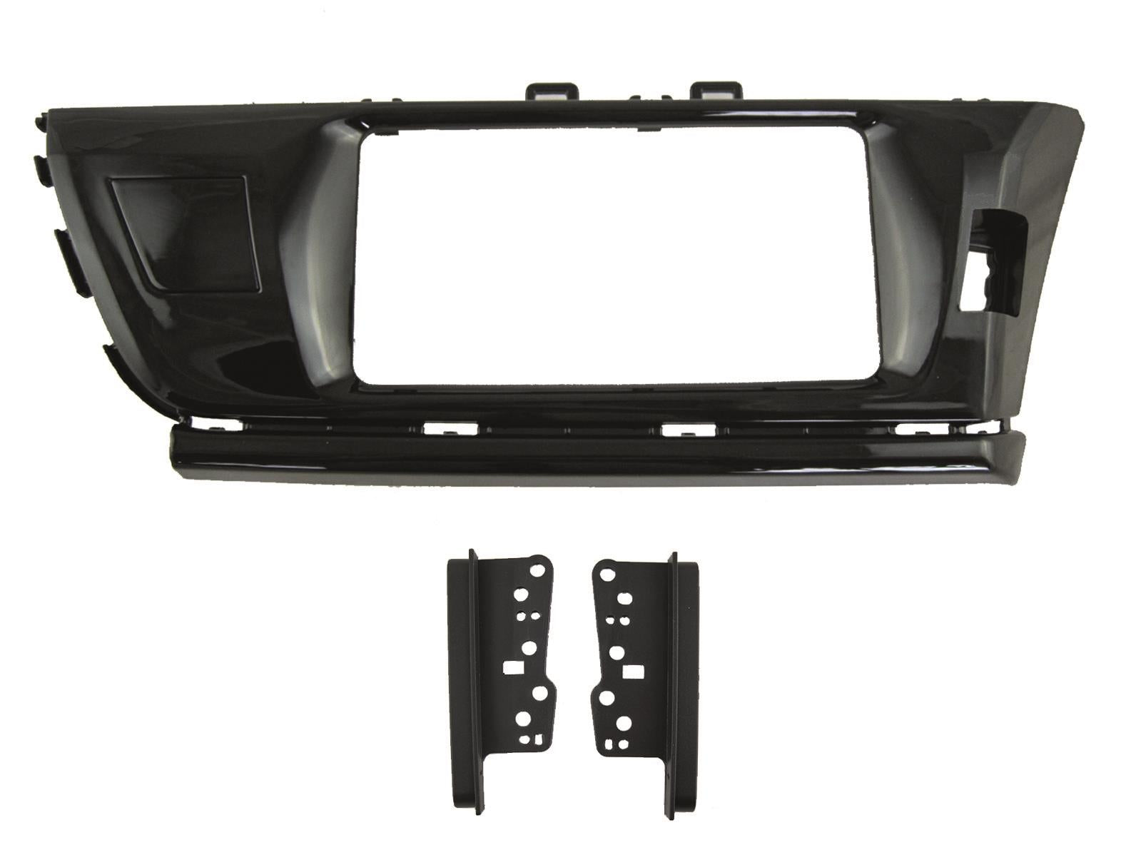 Toyota Corolla, Levin 2013-2018 Double DIN Fascia Panel Adaptor Gloss Black CT23TY104