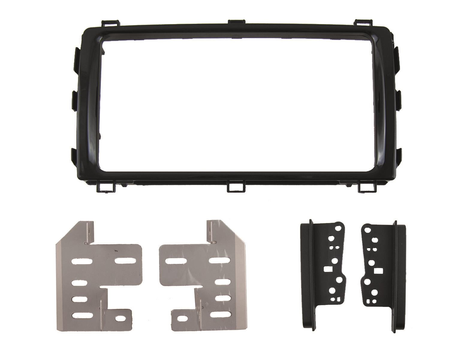 Toyota Auris E180 2014-2018 Double DIN Fascia Panel Adaptor Gloss Black 50-871
