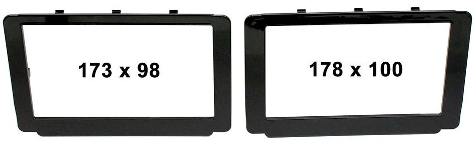 Toyota Hilux 2015-2018 Black Double DIN Fascia CT23TY59