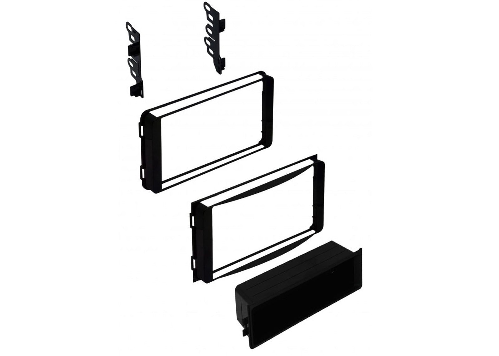 Subaru BRZ,WRX, XV-Crosstrek,  Forester, Impreza Single/Double DIN Fascia Panel Adaptor Black CT23TY82
