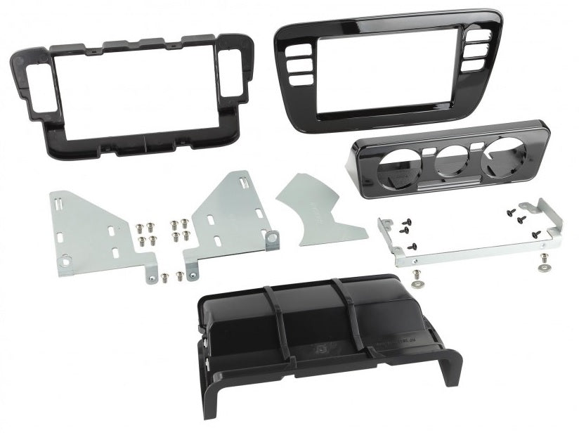 VW UP! 2012 - 2017  Double Din Fascia Adaptor in Grey CT23VW22