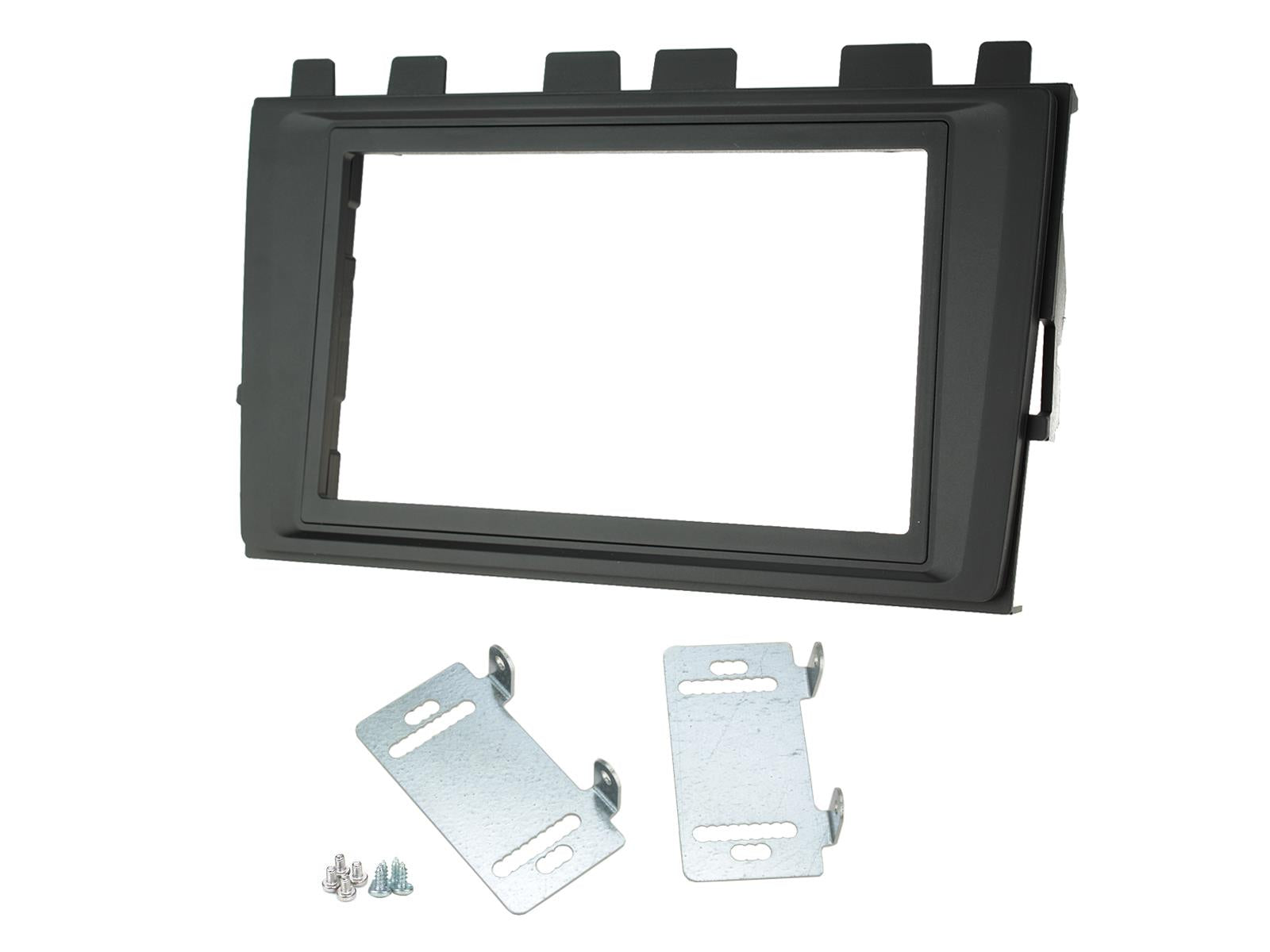 VW Polo 2018 onwards Double Din Fascia Adaptor in Matt Black CT23VW25