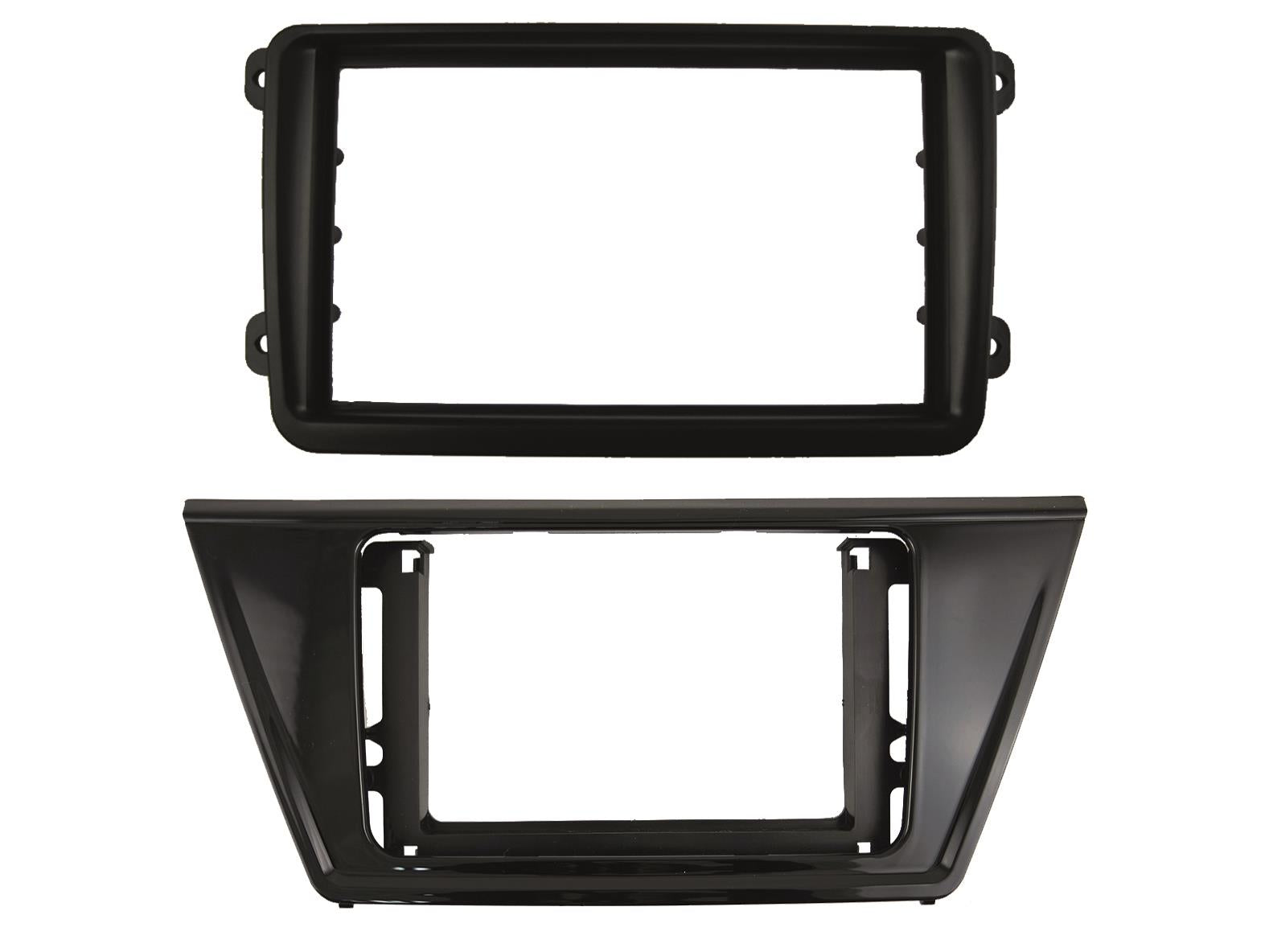 VW Touran 5T 2016 onwards Double Din Fascia Adaptor in Matt Black CT23VW29