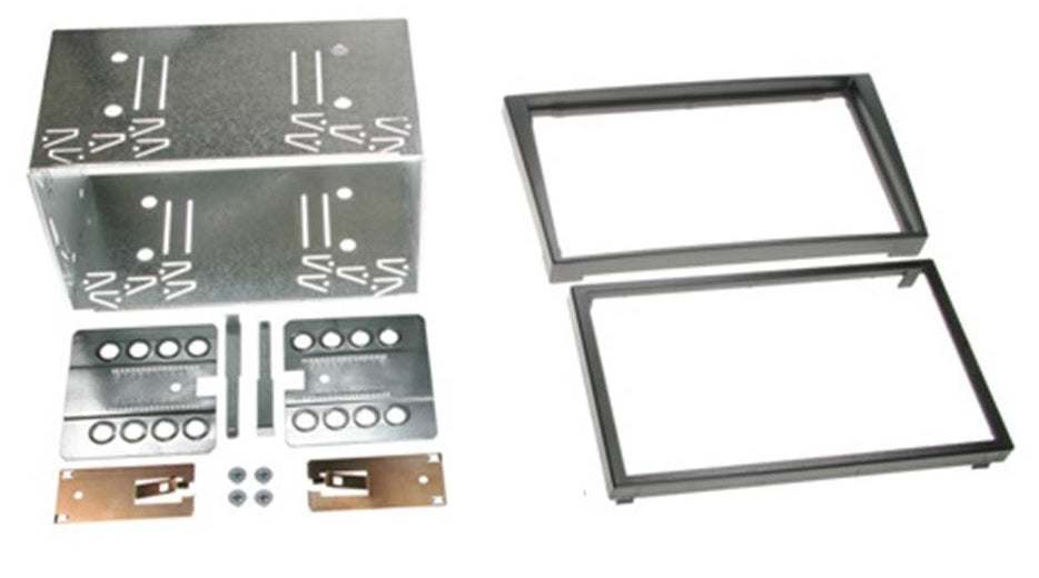 Vauxhall Agila, Combo, Corsa, Meriva, Omega, Signum, Tigra, Vectra, Vivaro Double Din Facia kit in Charcoal CT23VX14