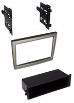 Porsche 911, Boxster, Cayman 2005-2011 Single Double Din Stereo Silver Fascia Panel CT24PO03