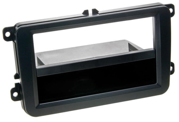 Volkswagen VW Amarok, Beetle, Caddy, EOS, Golf, Jetta, Passat, Polo, Scirocco, Sharan Single Din  Black Fascia CT24VW18