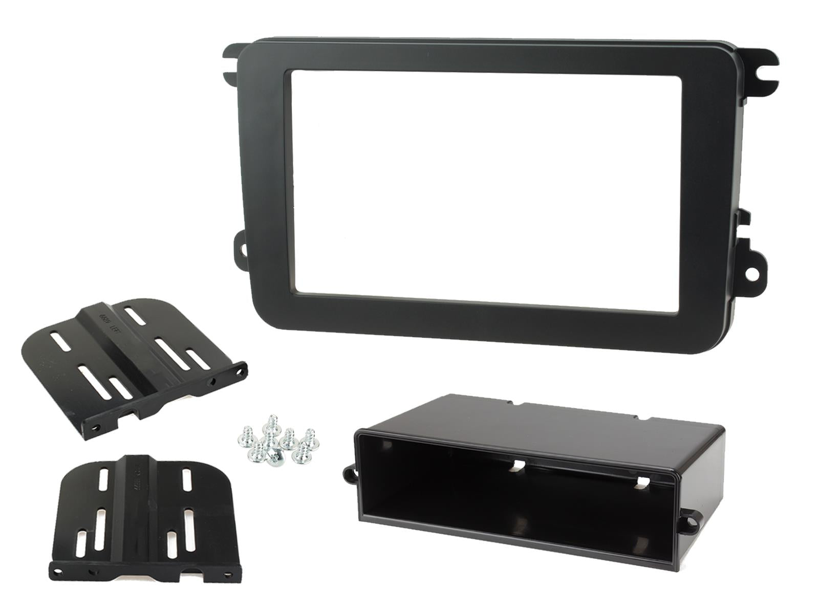Volkswagen Caddy 2016-2020 Single / Double Din Fascia Steering Optical Parking Sensor DAB USB Fitting Kit