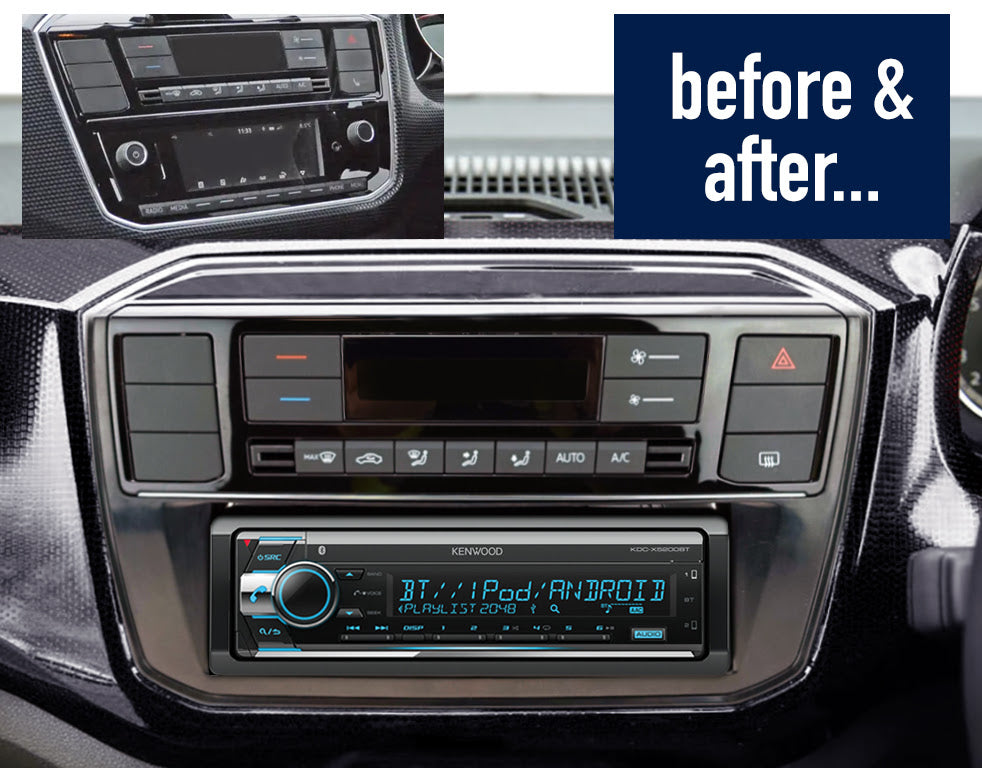 Volkswagen UP! 2017 onwards Single din radio Fascia CT24VW23